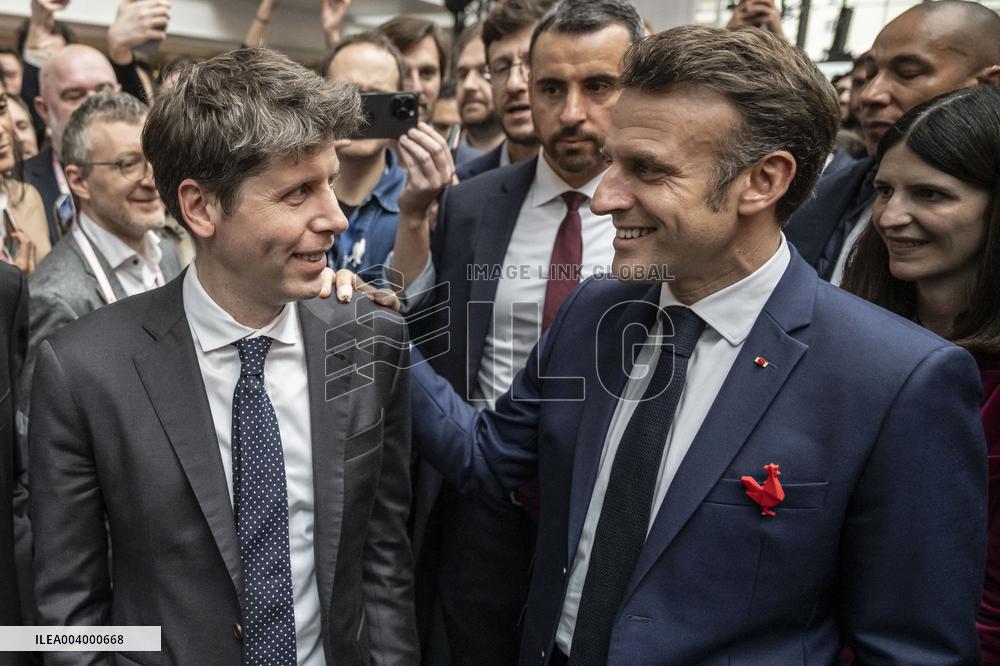 Macron at Business Day - Summit For Action On AI - Paris