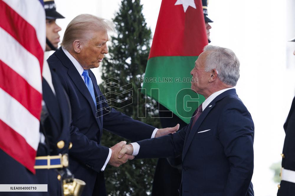 US President Donald Trump Hosts King of Jordan Abdullah II at the White House