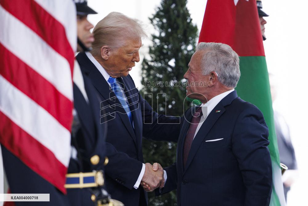 US President Donald Trump Hosts King of Jordan Abdullah II at the White House