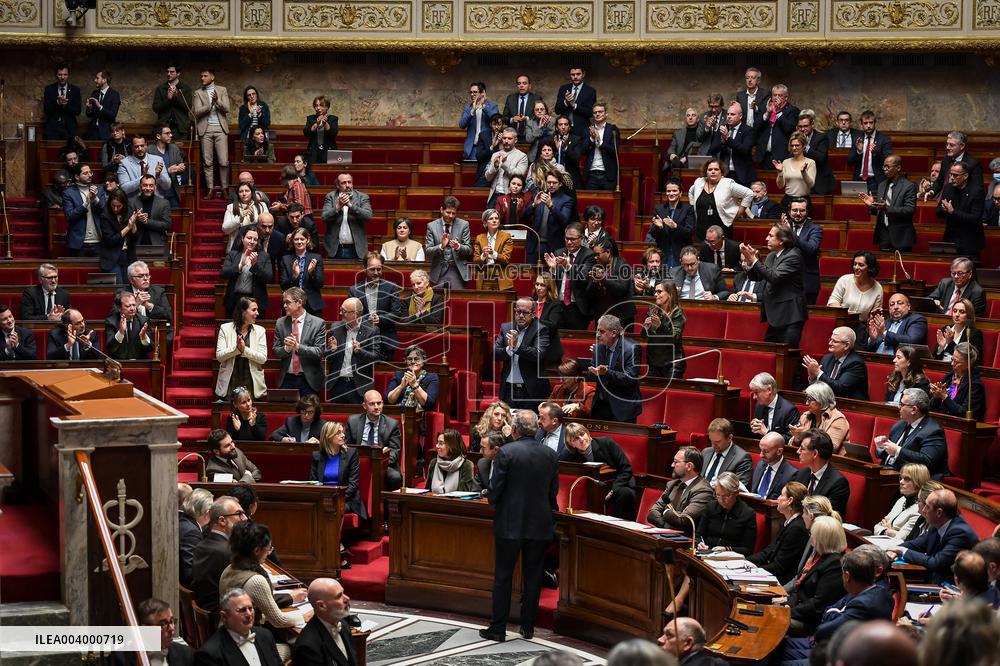 Questions to the government at the National Assembly in Paris FA