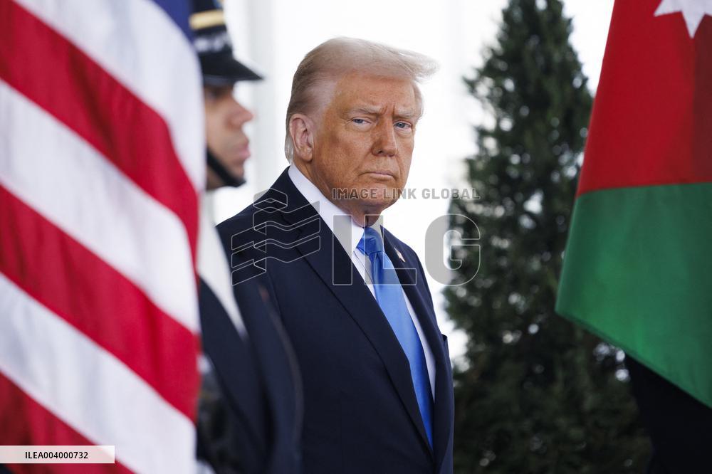 US President Donald Trump Hosts King of Jordan Abdullah II at the White House
