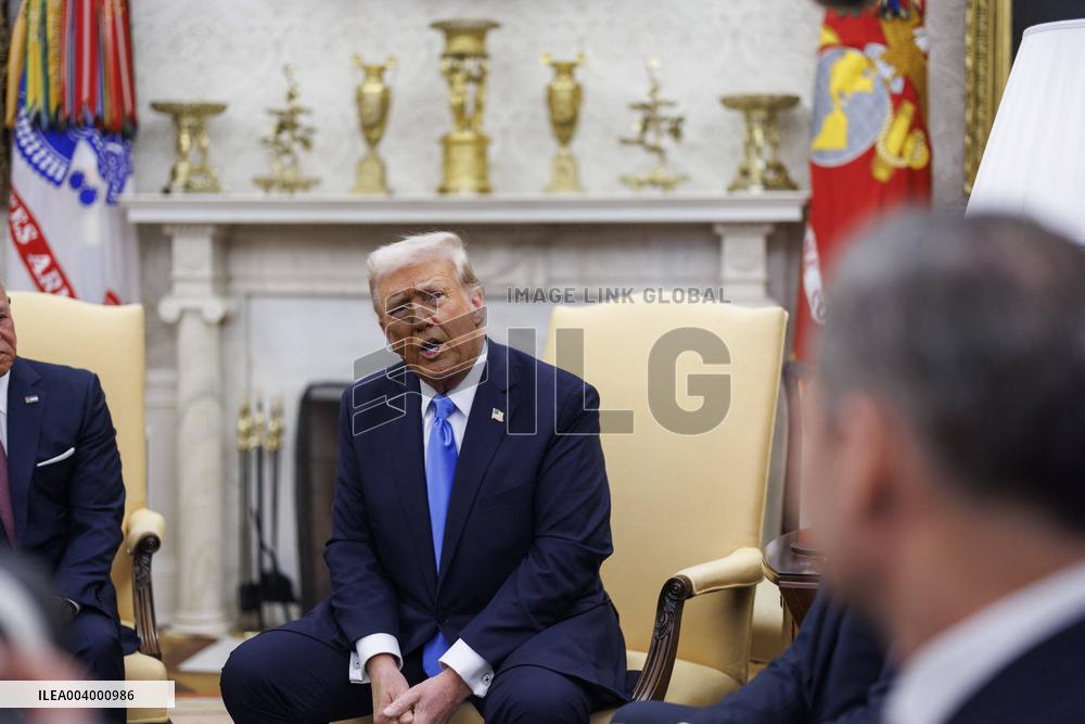 US President Donald Trump Hosts King of Jordan Abdullah II at the White House