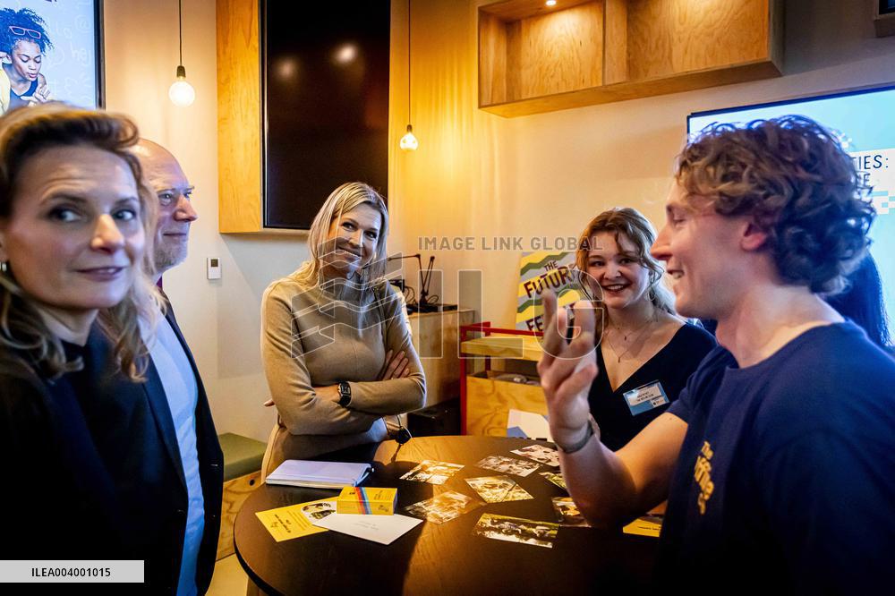 Queen Maxima at the MIND Us event Clicks and Issues: Young and Online - Amsterdam