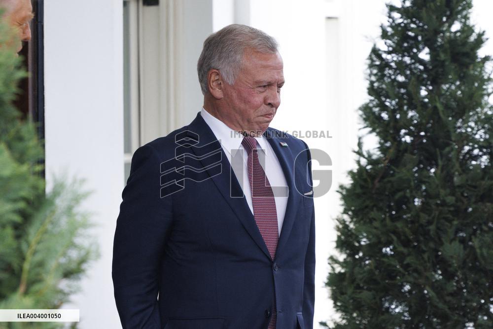 US President Donald Trump Hosts King of Jordan Abdullah II at the White House
