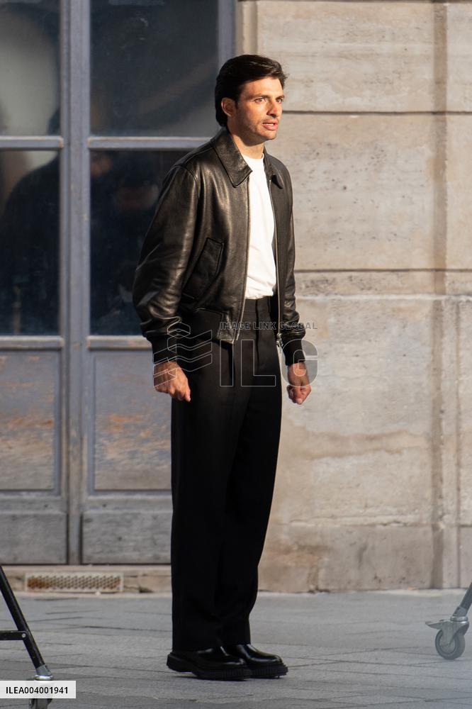 Carlos Sainz Jr. And Simone Ashley At L'Oreal Filming - Paris