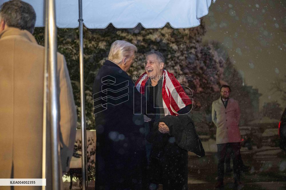 President Trump Welcomes Released Russian Prisoner Mark Fogel