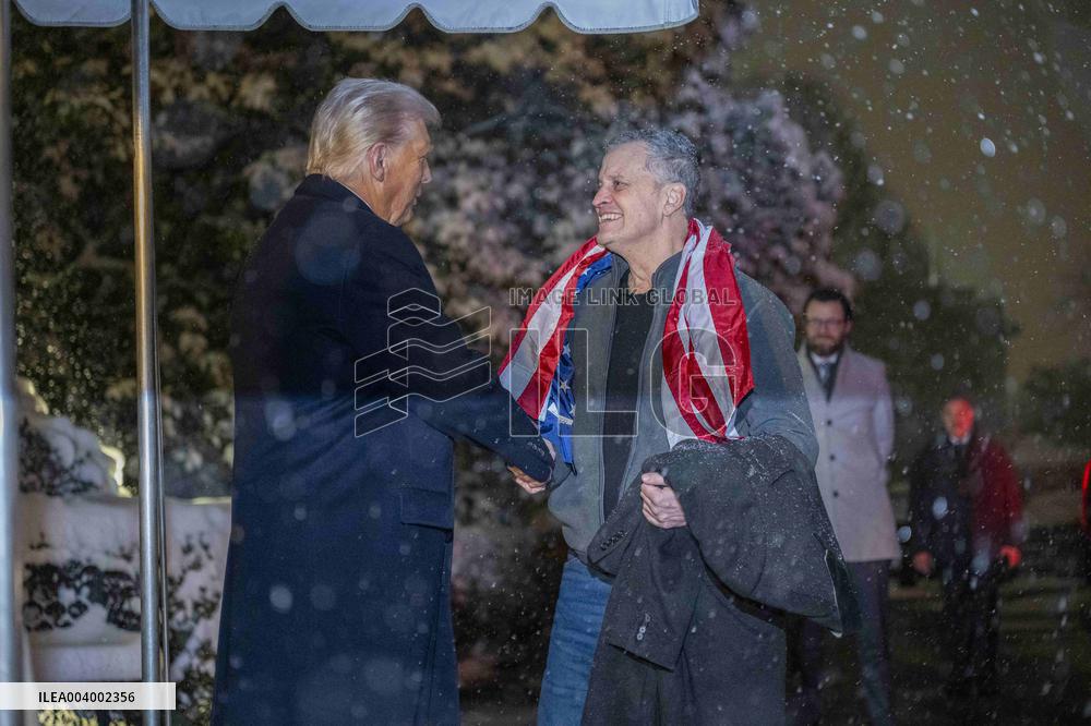 President Trump Welcomes Released Russian Prisoner Mark Fogel