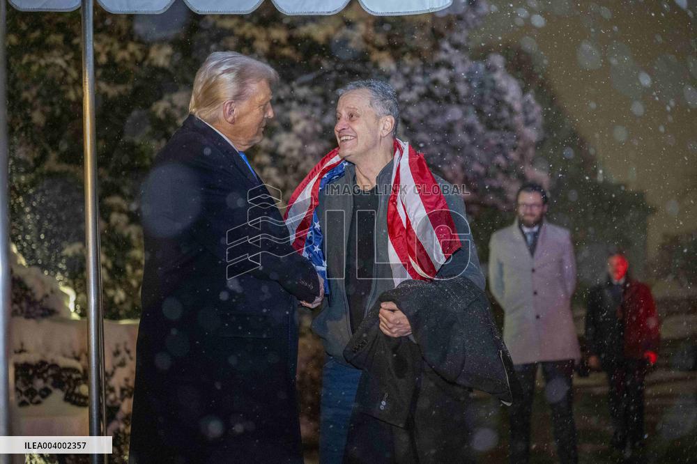 President Trump Welcomes Released Russian Prisoner Mark Fogel