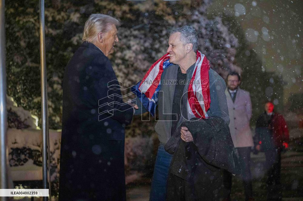 President Trump Welcomes Released Russian Prisoner Mark Fogel