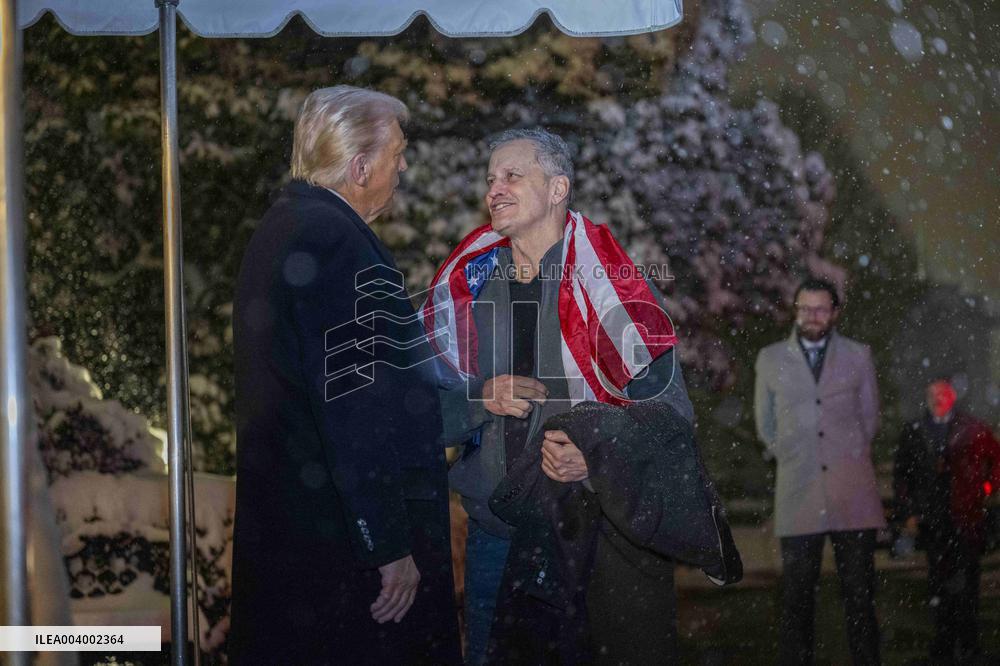 President Trump Welcomes Released Russian Prisoner Mark Fogel