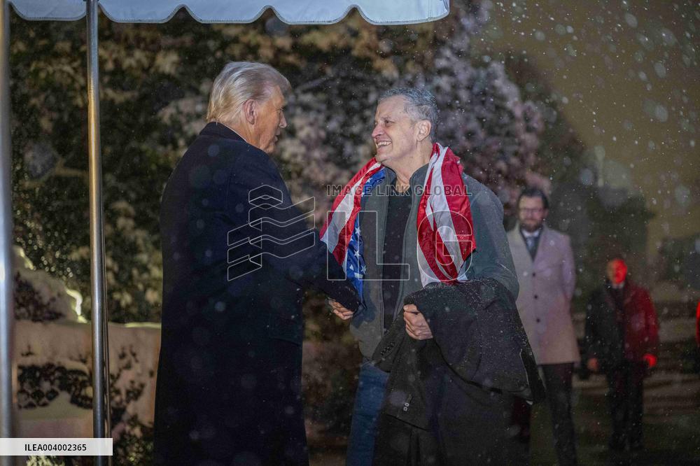 President Trump Welcomes Released Russian Prisoner Mark Fogel