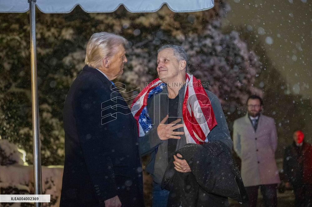 President Trump Welcomes Released Russian Prisoner Mark Fogel