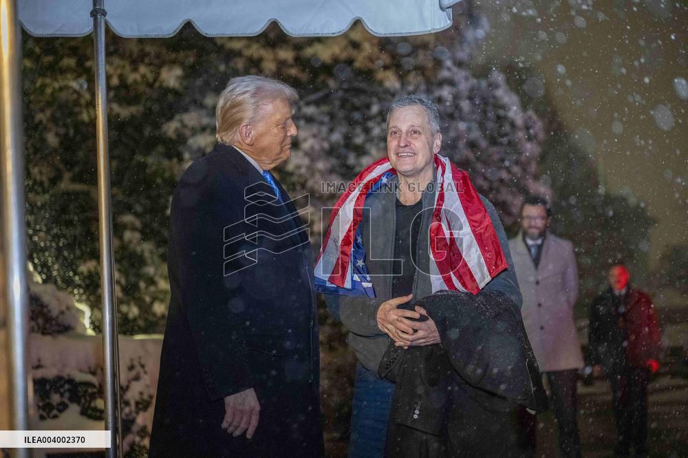 President Trump Welcomes Released Russian Prisoner Mark Fogel