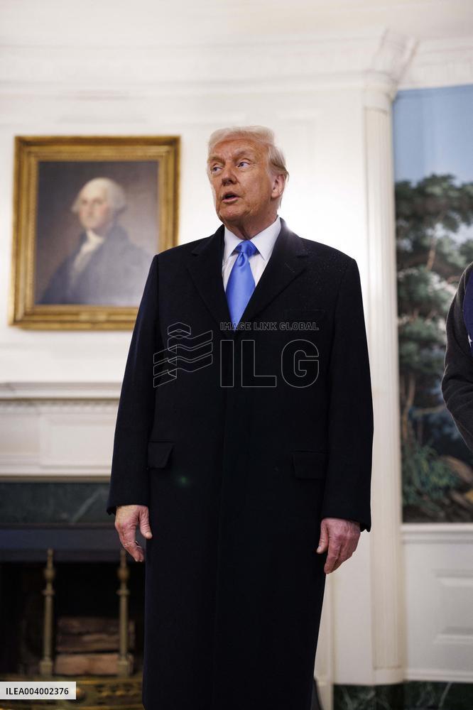 President Trump Welcomes Released Russian Prisoner Mark Fogel at White House