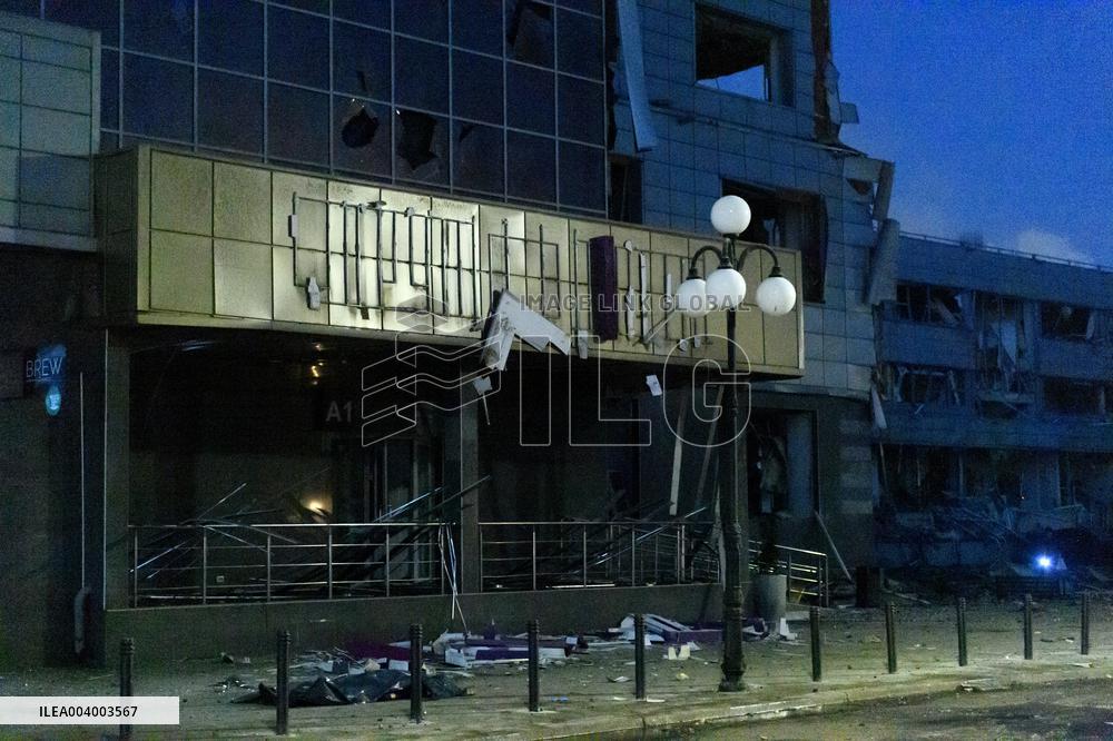 Kyiv under Russian ballistic missile attack