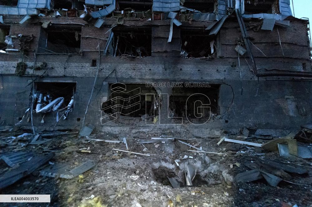 Kyiv under Russian ballistic missile attack