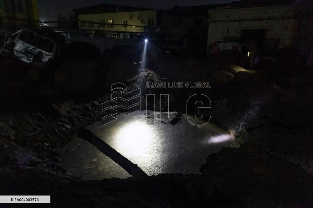 Kyiv under Russian ballistic missile attack