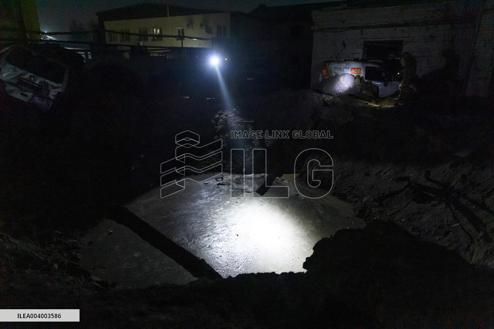 Kyiv under Russian ballistic missile attack