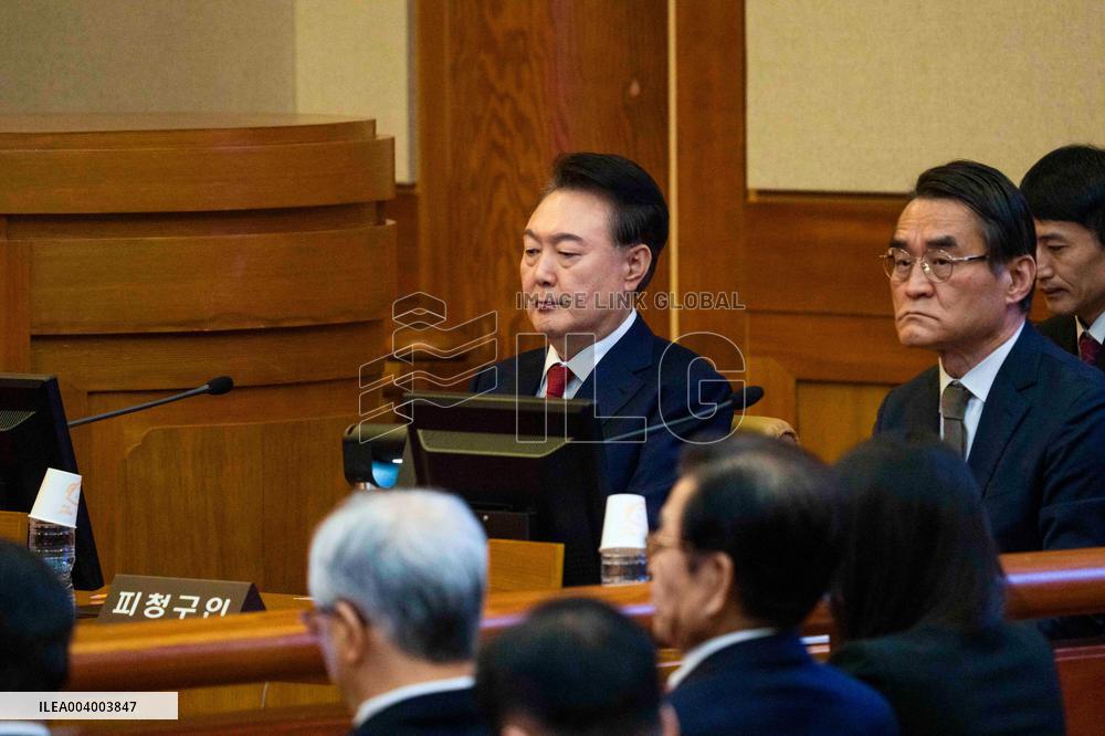 President Yoon at His Impeachment Trial - Seoul