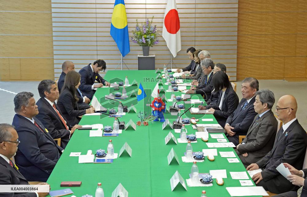 Japan-Palau leaders' meeting in Tokyo