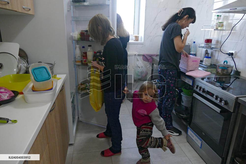 Hostel for displaced persons in western Ukraine