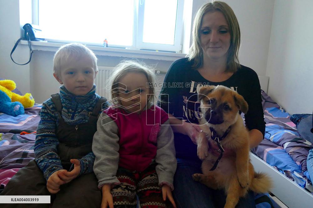 Hostel for displaced persons in western Ukraine