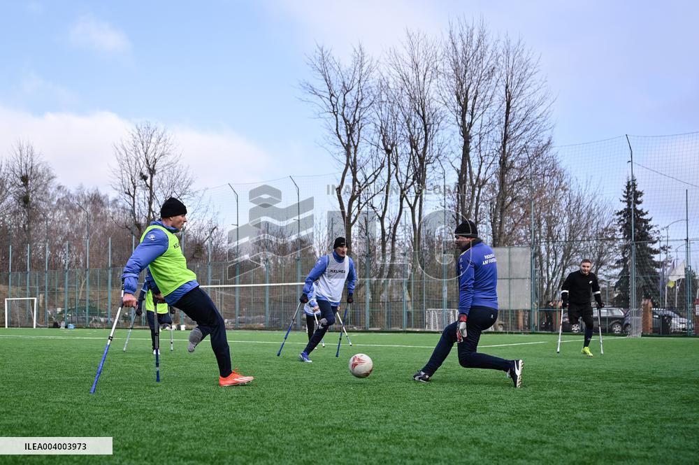 Training session of FC Pokrova Lviv AMP
