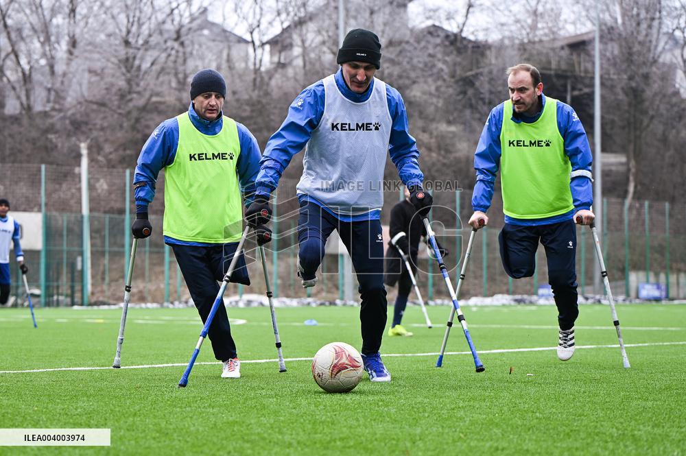 Training session of FC Pokrova Lviv AMP