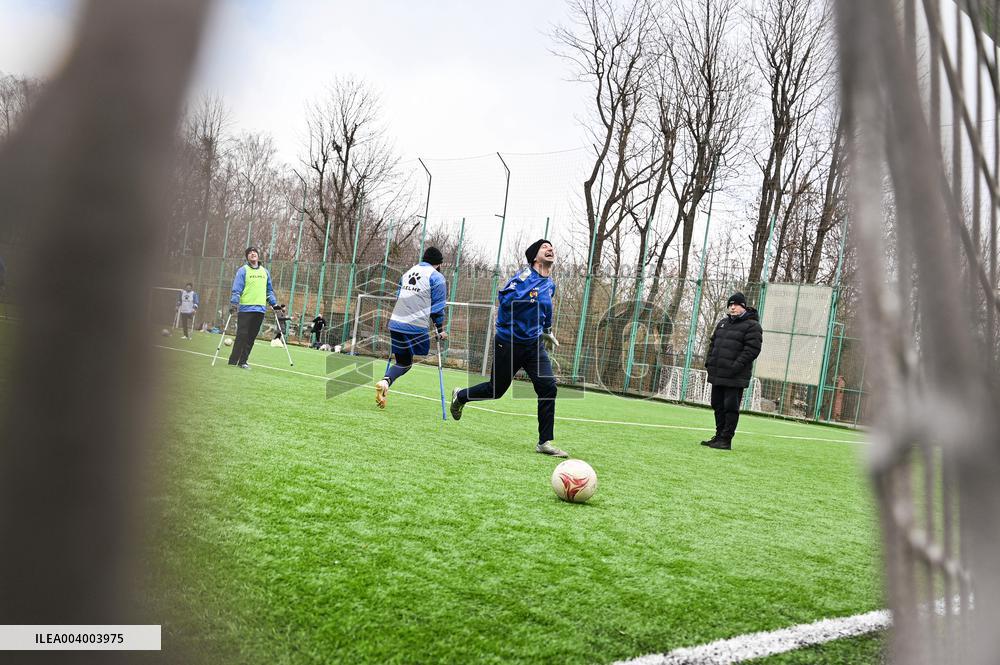 Training session of FC Pokrova Lviv AMP