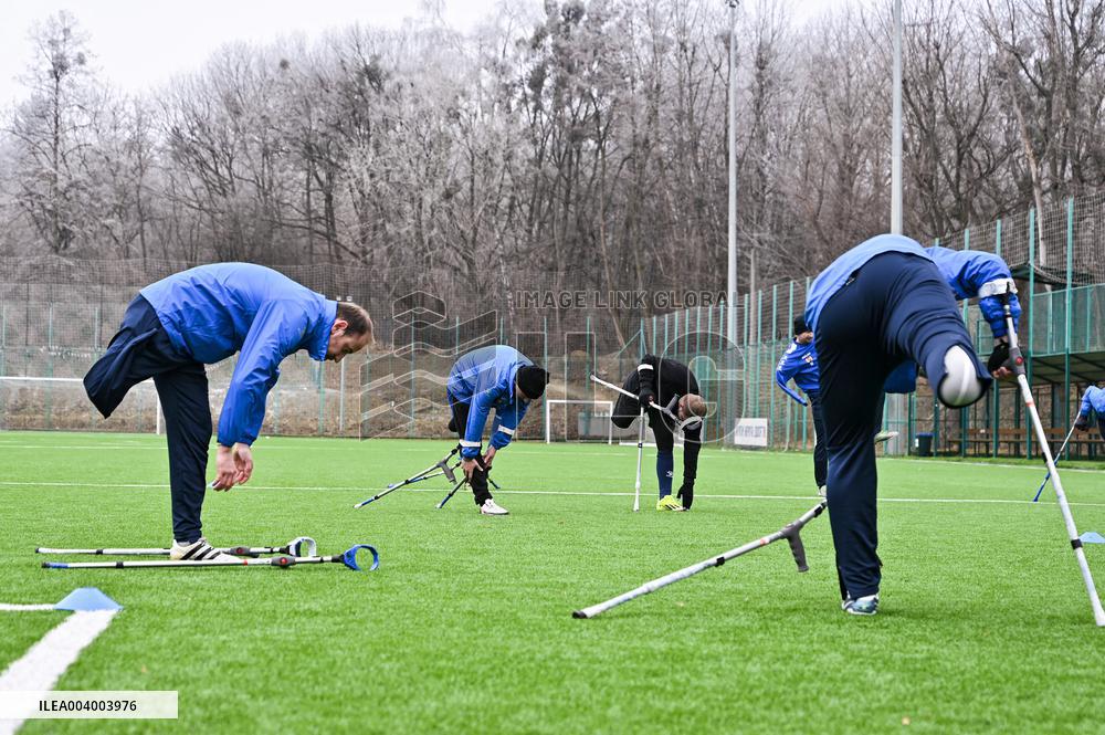 Training session of FC Pokrova Lviv AMP