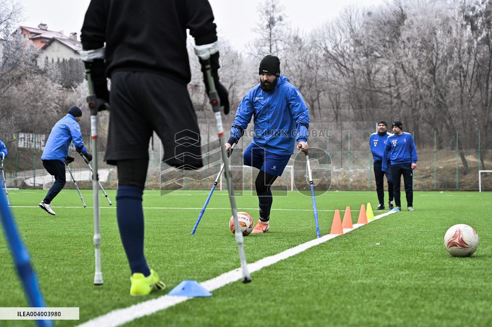 Training session of FC Pokrova Lviv AMP