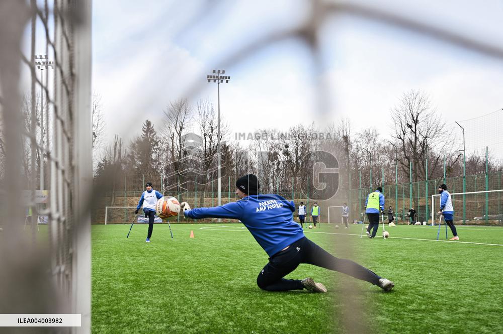 Training session of FC Pokrova Lviv AMP