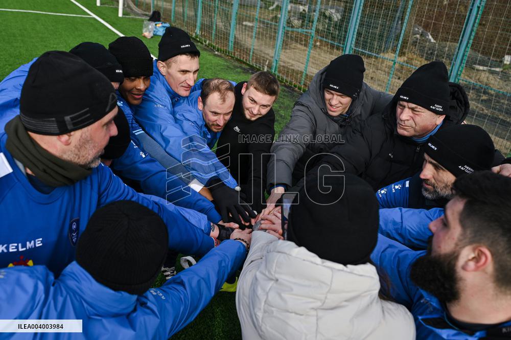 Training session of FC Pokrova Lviv AMP
