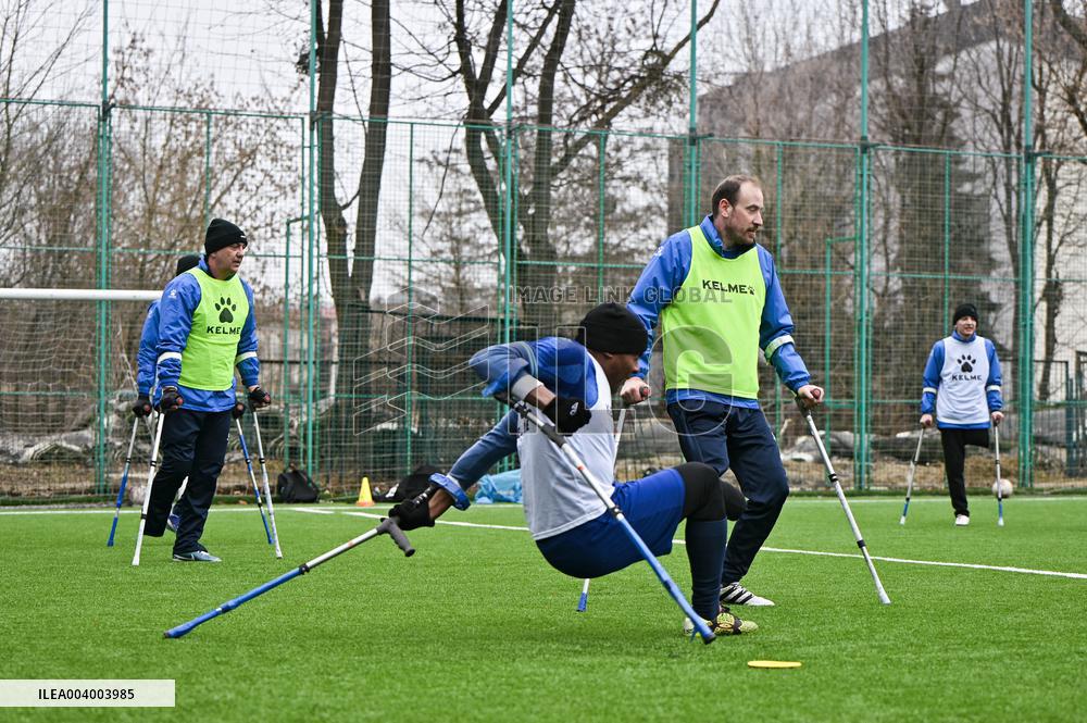 Training session of FC Pokrova Lviv AMP