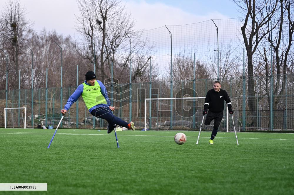 Training session of FC Pokrova Lviv AMP