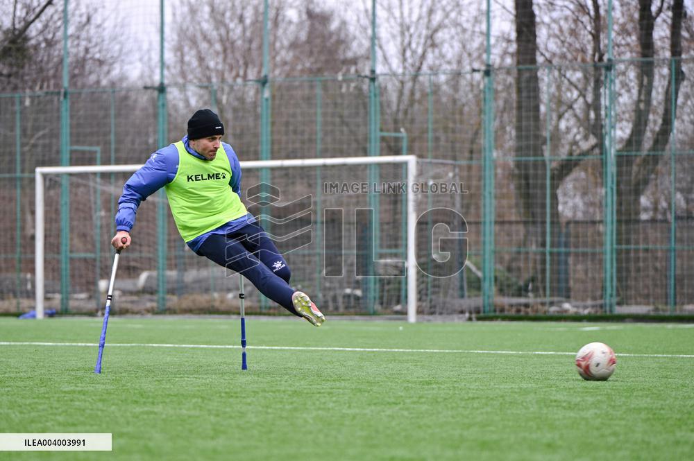 Training session of FC Pokrova Lviv AMP