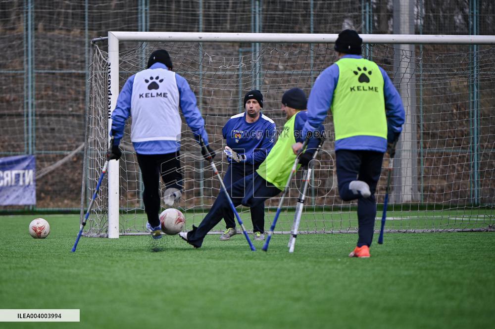 Training session of FC Pokrova Lviv AMP