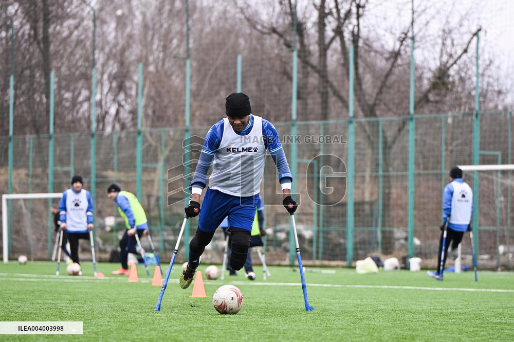 Training session of FC Pokrova Lviv AMP