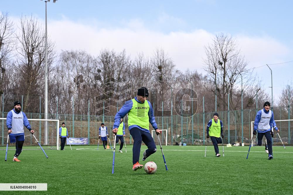 Training session of FC Pokrova Lviv AMP