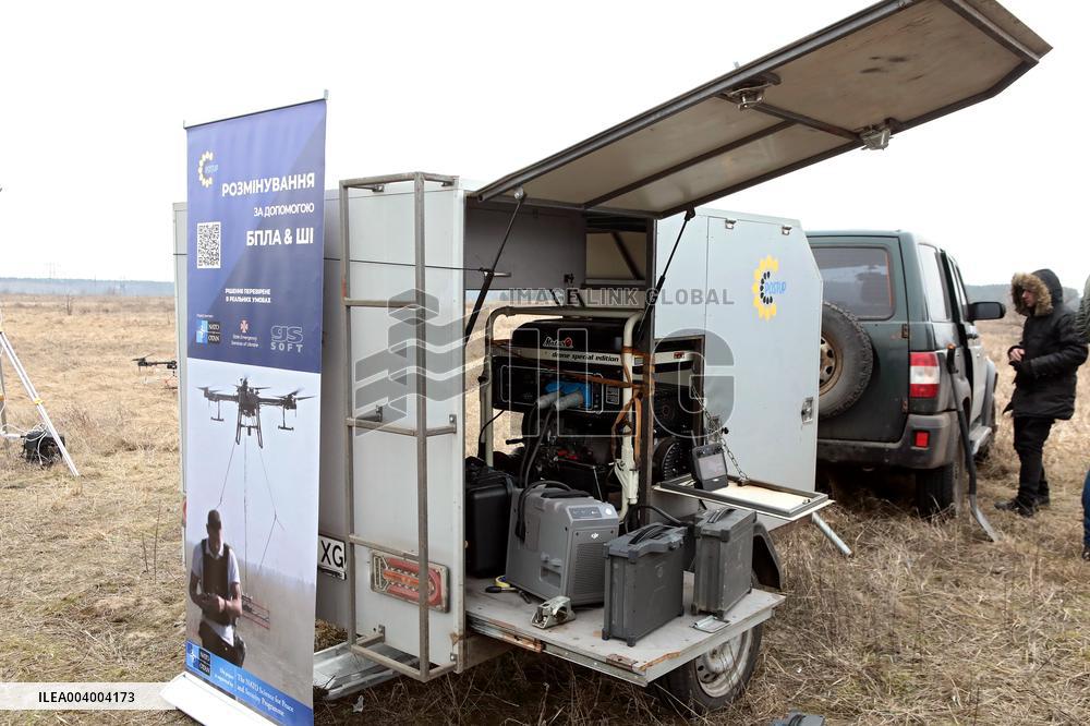 Presentation of MinesEye demining system in Kyiv region