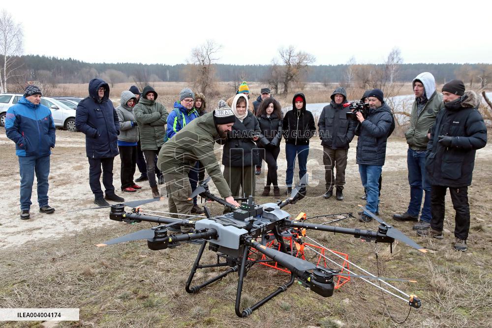 Presentation of MinesEye demining system in Kyiv region