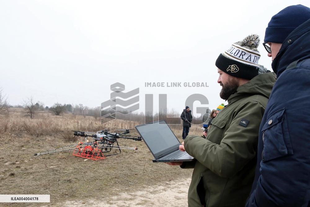Presentation of MinesEye demining system in Kyiv region