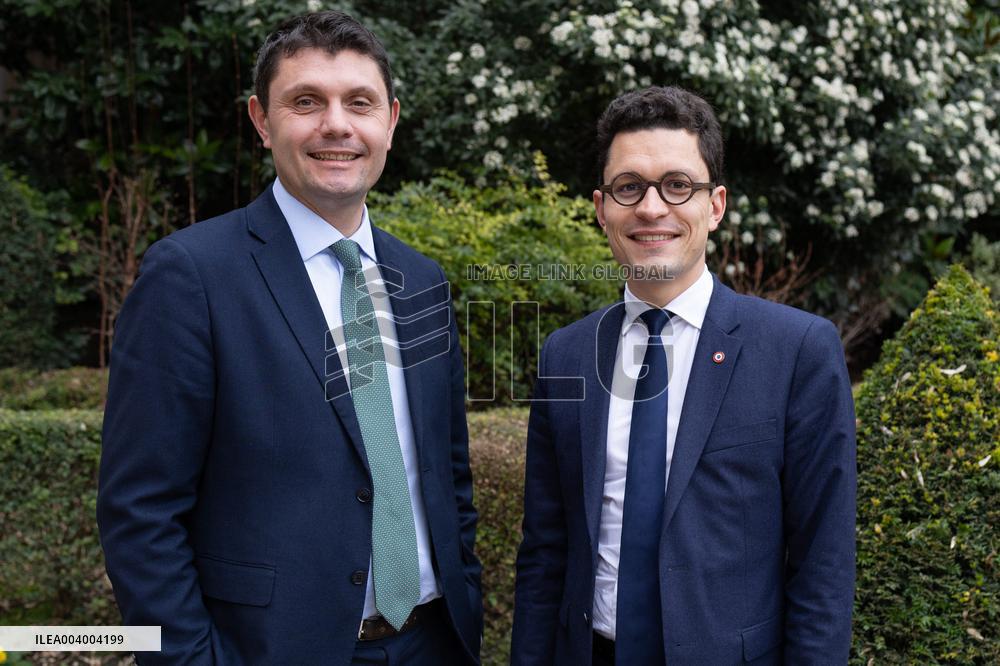 Portrait of Sebastien Saint-Pasteur with Antoine Vermorel-Marques - Paris