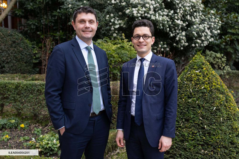 Portrait of Sebastien Saint-Pasteur with Antoine Vermorel-Marques - Paris