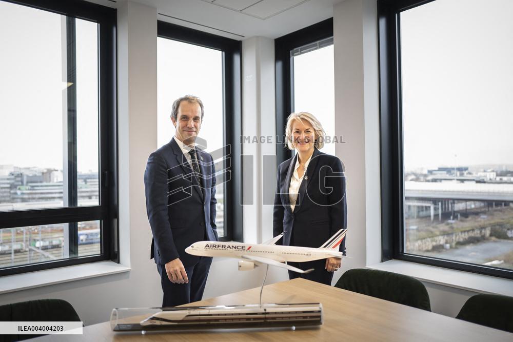 Christophe Fanichet And Anne Rigail Portrait - Paris