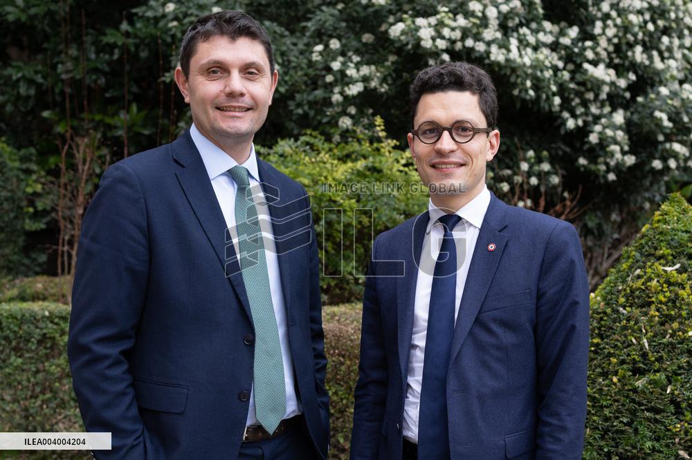Portrait of Sebastien Saint-Pasteur with Antoine Vermorel-Marques - Paris