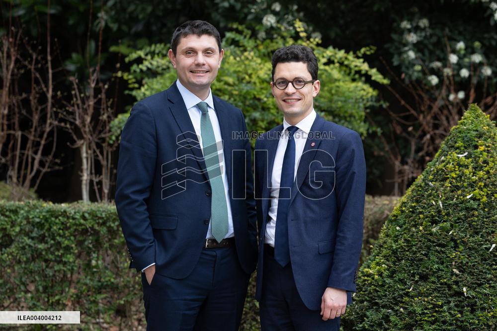 Portrait of Sebastien Saint-Pasteur with Antoine Vermorel-Marques - Paris
