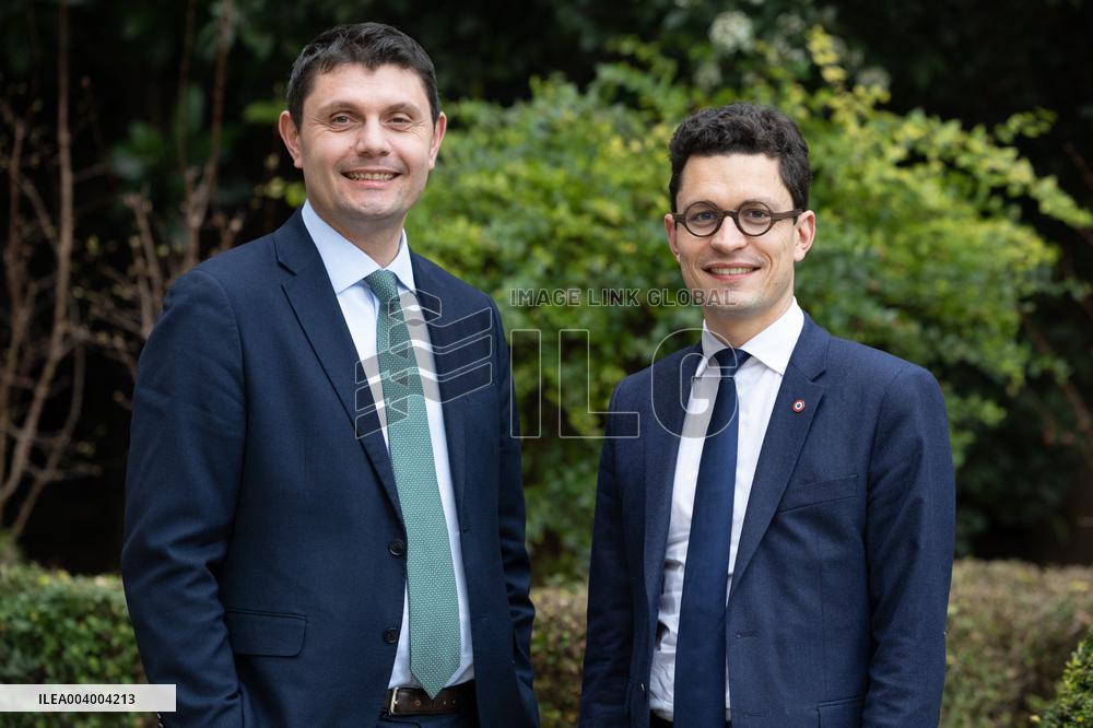 Portrait of Sebastien Saint-Pasteur with Antoine Vermorel-Marques - Paris