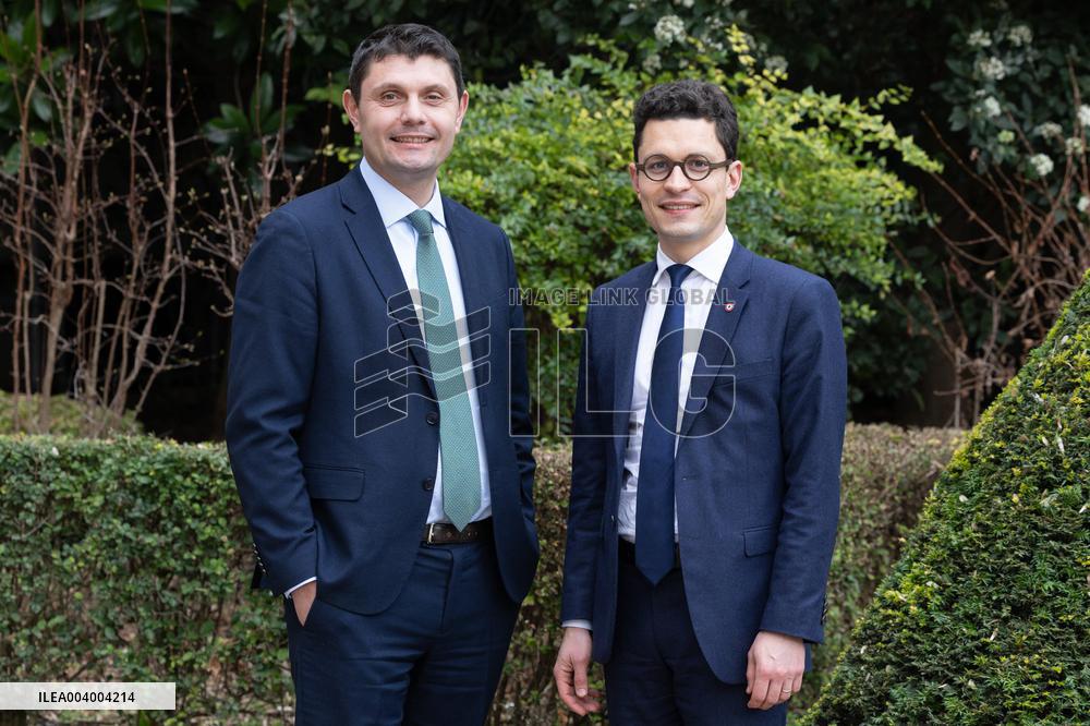 Portrait of Sebastien Saint-Pasteur with Antoine Vermorel-Marques - Paris