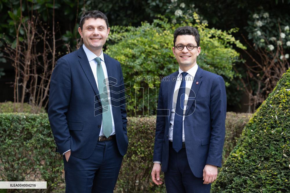 Portrait of Sebastien Saint-Pasteur with Antoine Vermorel-Marques - Paris